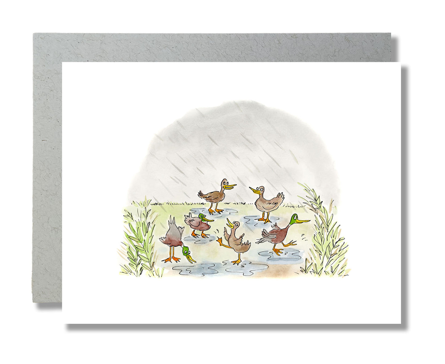Any Occasion Card - Bird - Dancing in the Rain