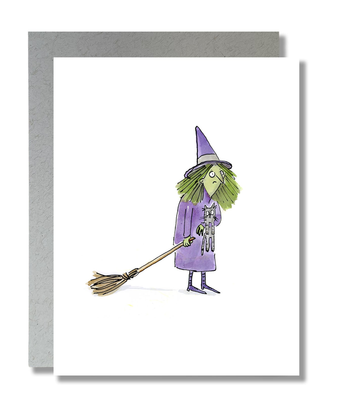 Hallowe'en - A Witch and her Cat