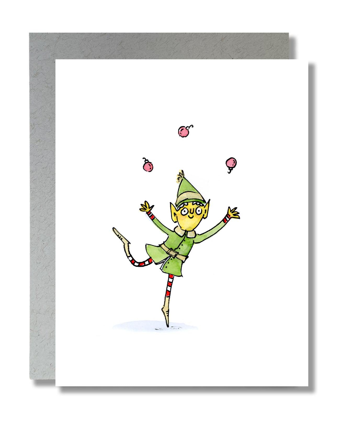 Winter - Holiday - Christmas - Elf Juggling