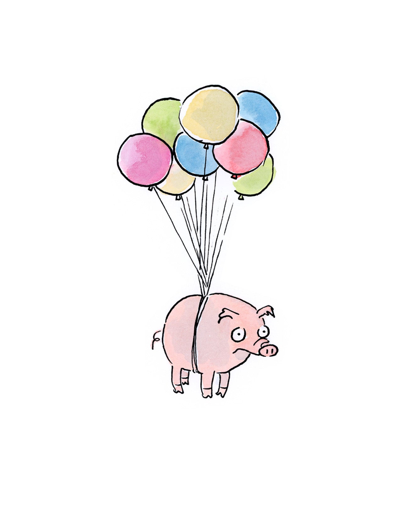 Any Occasion Card - Flying Pig